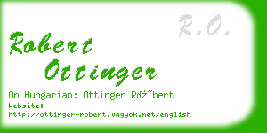 robert ottinger business card